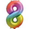 BALÃO #8 RAINBOW 86CM